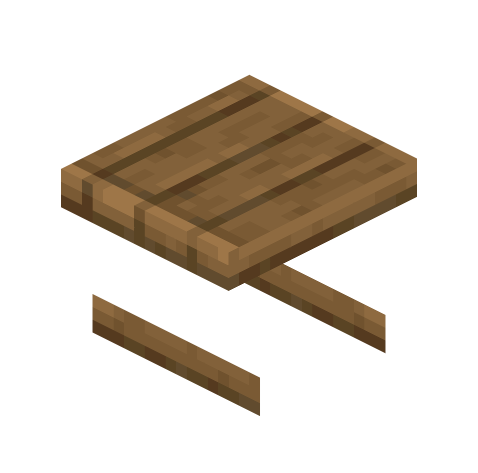 середина елового стола, spruce_table_middle — предмет ресурспака minecraft специально для сервера foxward