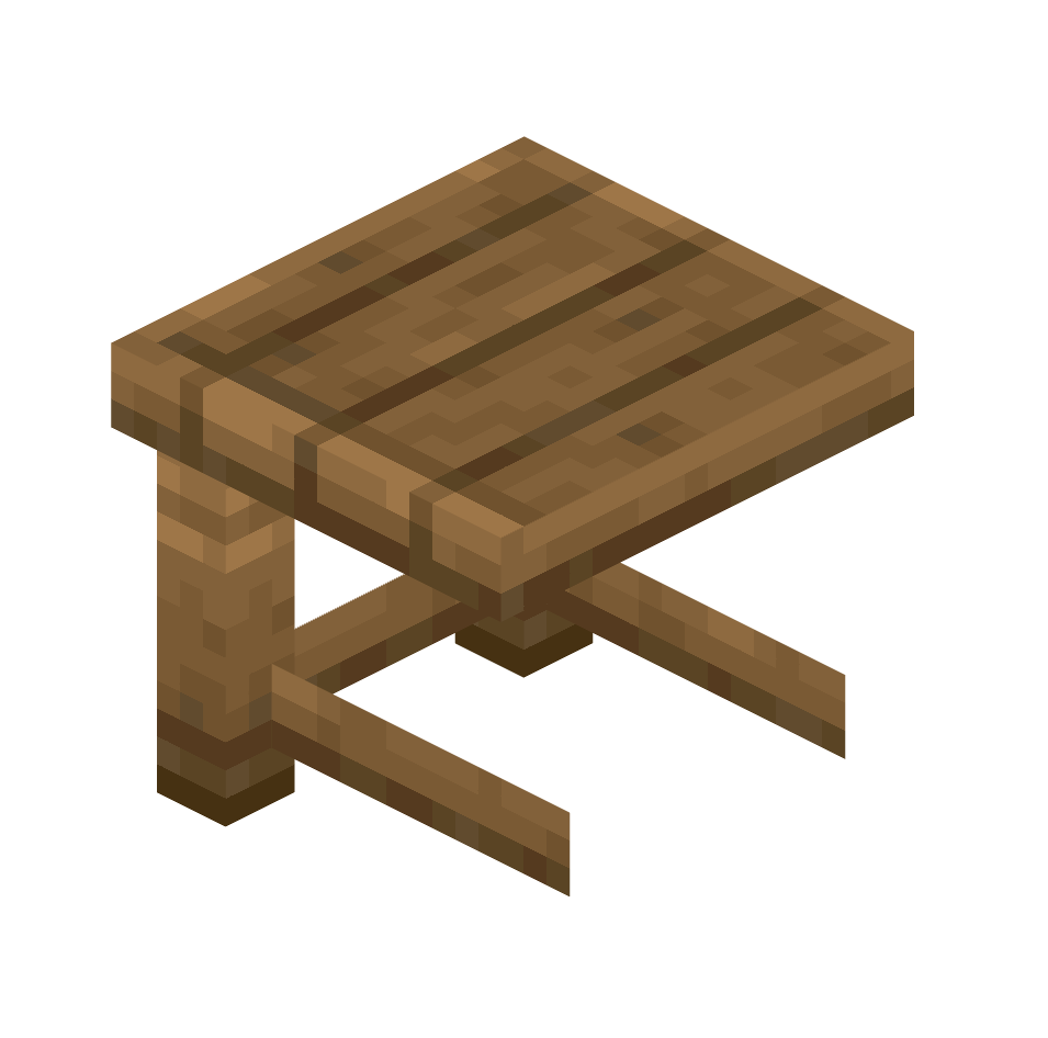 правый край елового стола, spruce_table_right — предмет ресурспака minecraft специально для сервера foxward