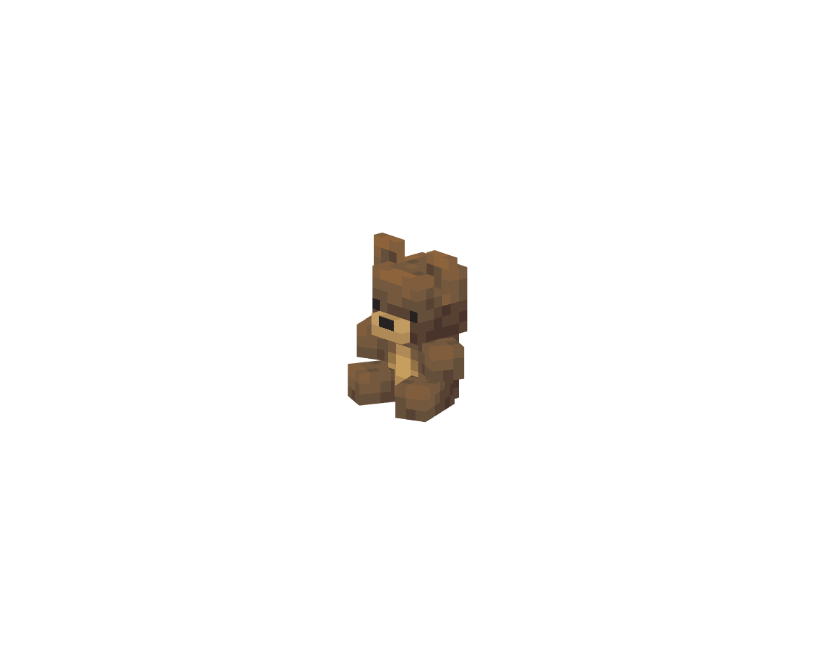плюшевый медведь — предмет ресурспака minecraft специально для сервера foxward