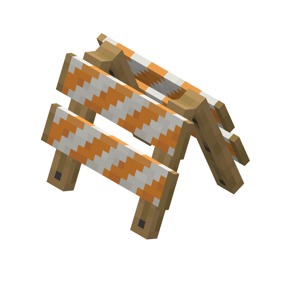 дорожное ограждение, traffic barrier — предмет ресурспака minecraft специально для сервера foxward