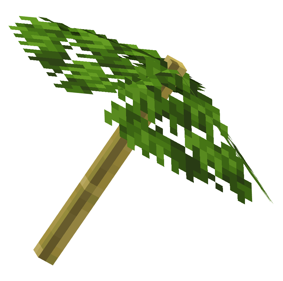 тропический зонт, tropical umbrella — предмет ресурспака minecraft специально для сервера foxward