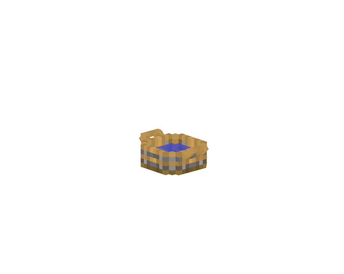 тазик с водой — предмет ресурспака minecraft специально для сервера foxward
