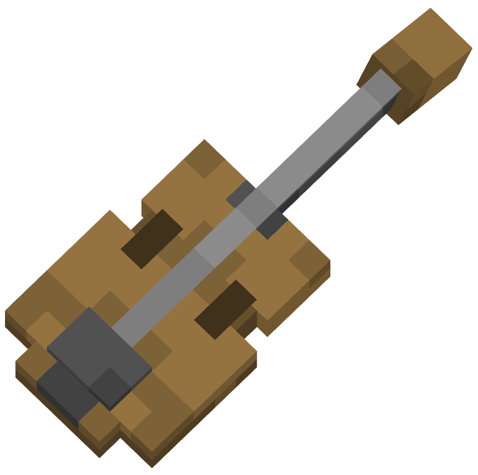 скрипка, violin — предмет ресурспака minecraft специально для сервера foxward