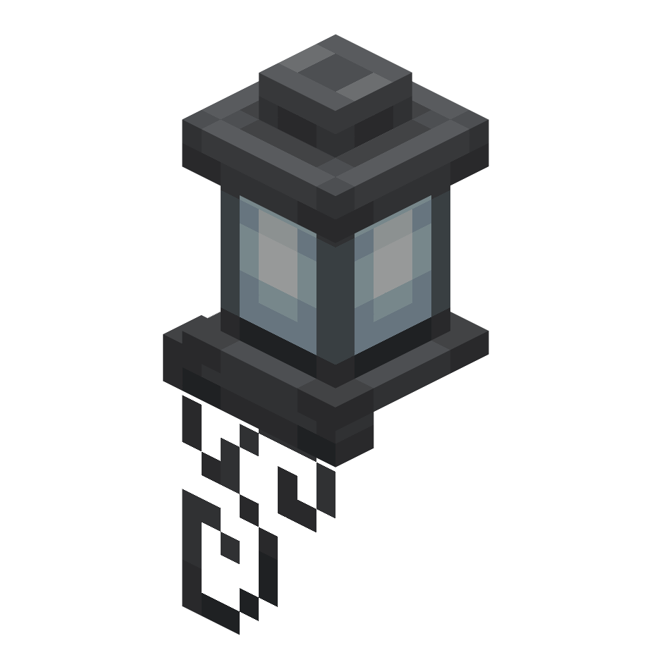 настенный уличный фонарь, wall post lamp — предмет ресурспака minecraft специально для сервера foxward