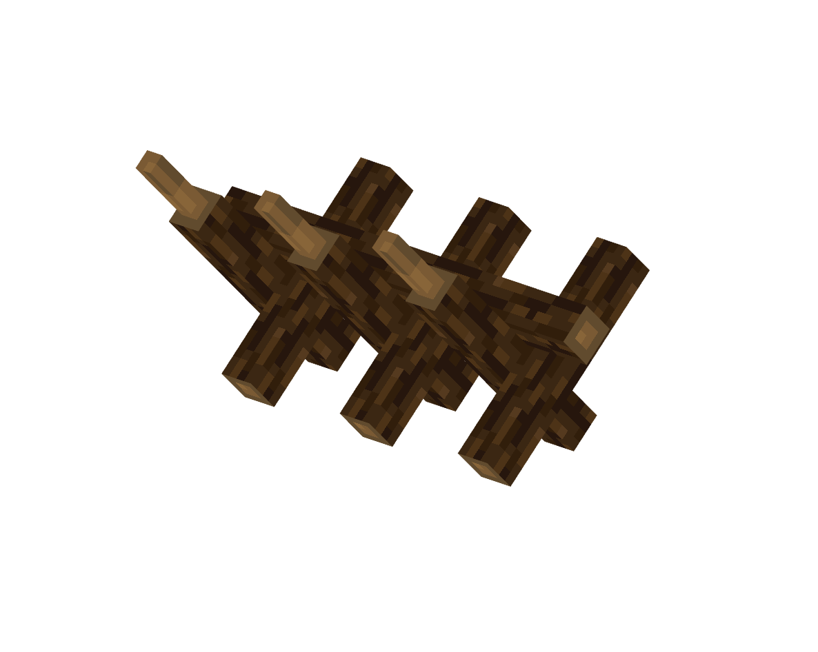 деревянная баррикада — предмет ресурспака minecraft специально для сервера foxward
