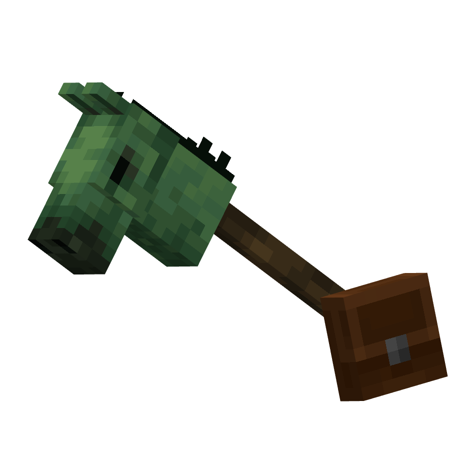 зомби лошадь на палке, zombie hobbyhorse — предмет ресурспака minecraft специально для сервера foxward