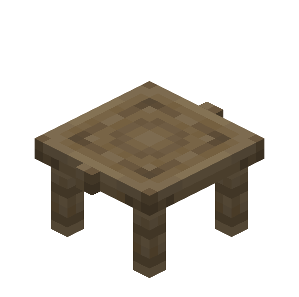 табурет, stool — предмет ресурспака minecraft специально для сервера foxward