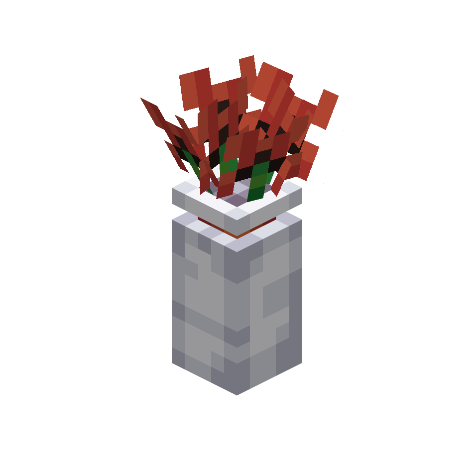 красные лилии, red lilium — предмет ресурспака minecraft специально для сервера foxward
