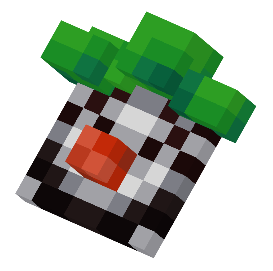 маска клоуна, clowns mask — предмет ресурспака minecraft специально для сервера foxward