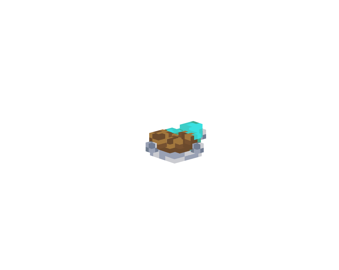 бирюзовая клоунская шляпа — предмет ресурспака minecraft специально для сервера foxward