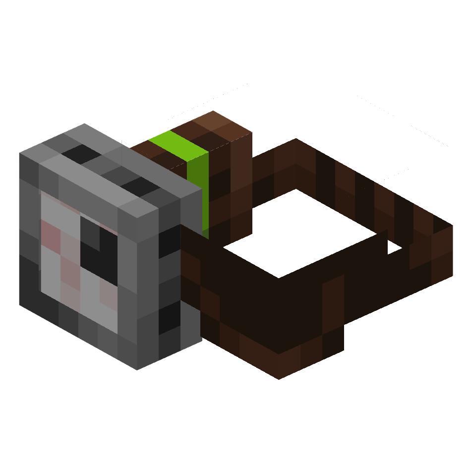 глазной имплант, exam monocle — предмет ресурспака minecraft специально для сервера foxward