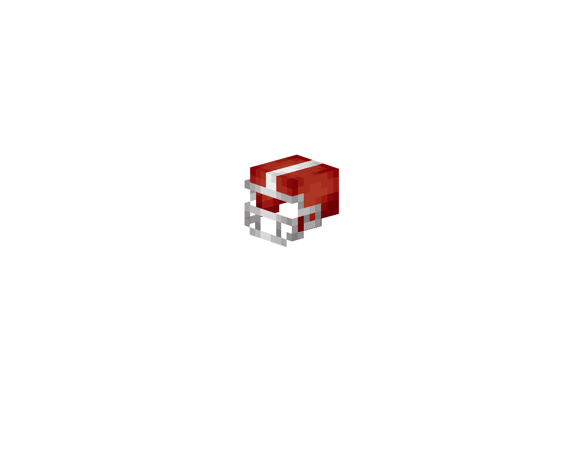 футбольный шлем — предмет ресурспака minecraft специально для сервера foxward