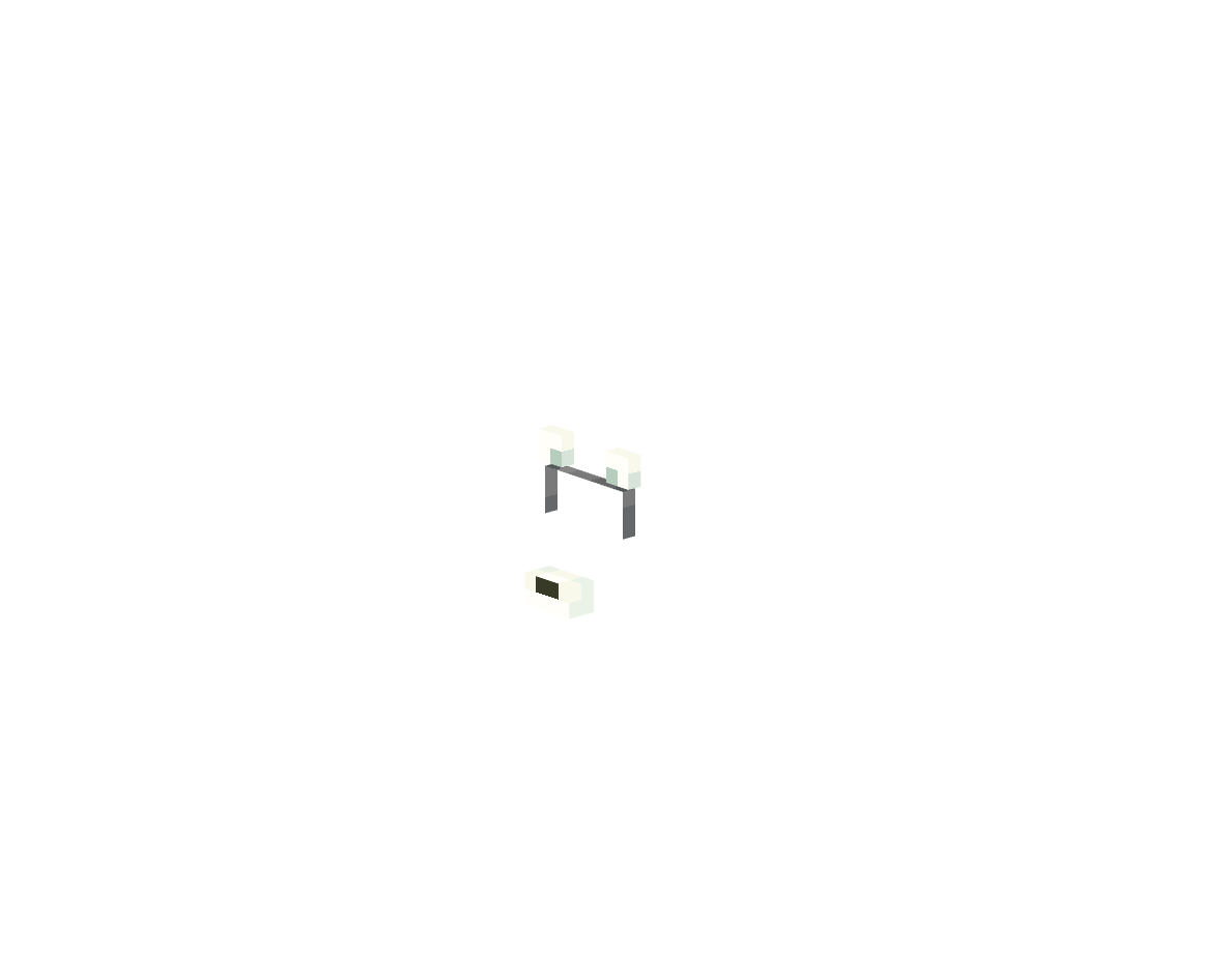 морда белой лисы — предмет ресурспака minecraft специально для сервера foxward