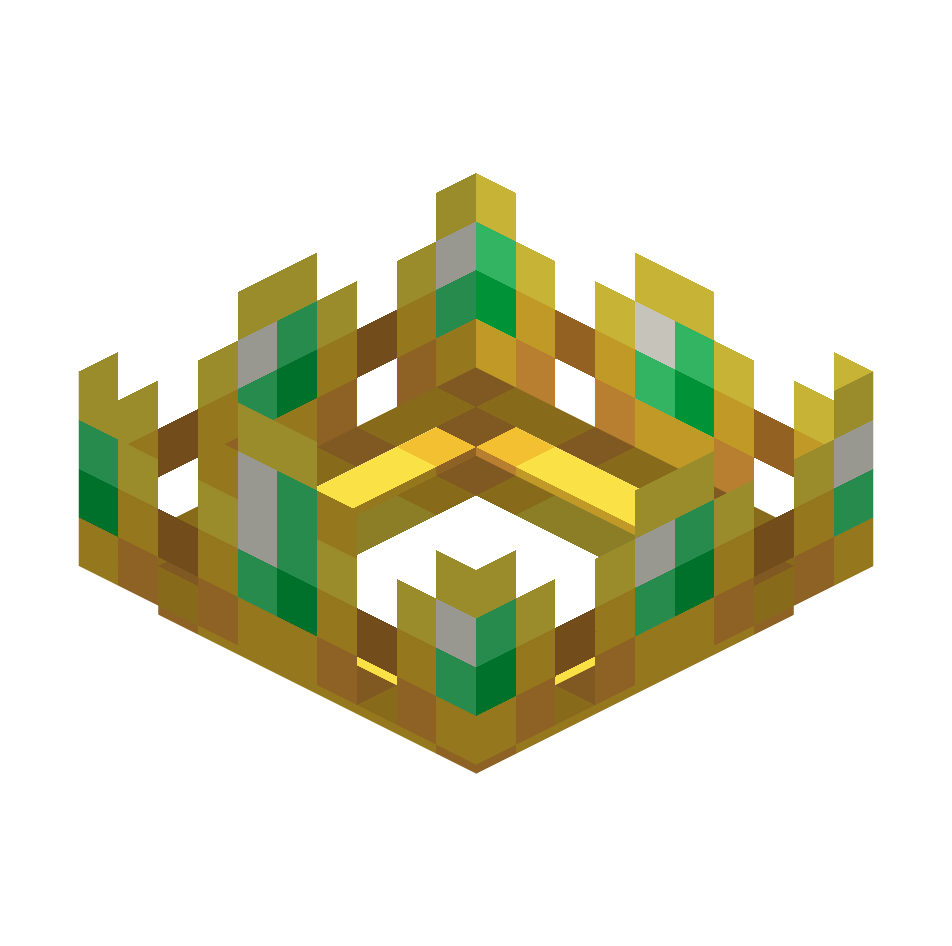 золотая корона, golden crown — предмет ресурспака minecraft специально для сервера foxward
