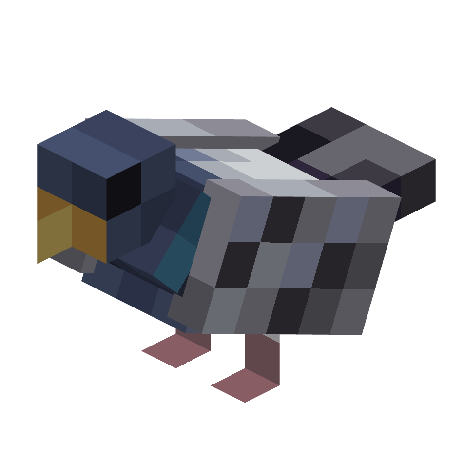 вездесущий голубь, pigeon real — предмет ресурспака minecraft специально для сервера foxward