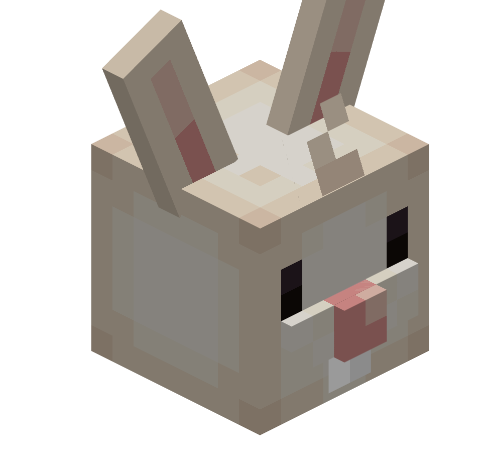 зайка, rabbit — предмет ресурспака minecraft специально для сервера foxward