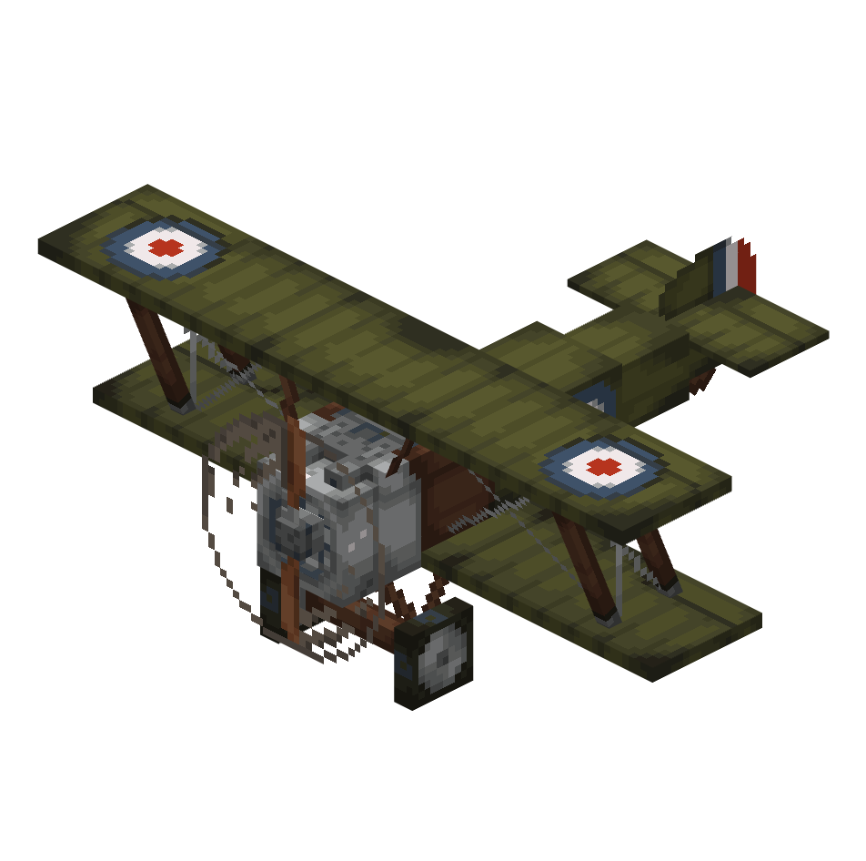 сопвит верблюд, sopwith camel — предмет ресурспака minecraft специально для сервера foxward