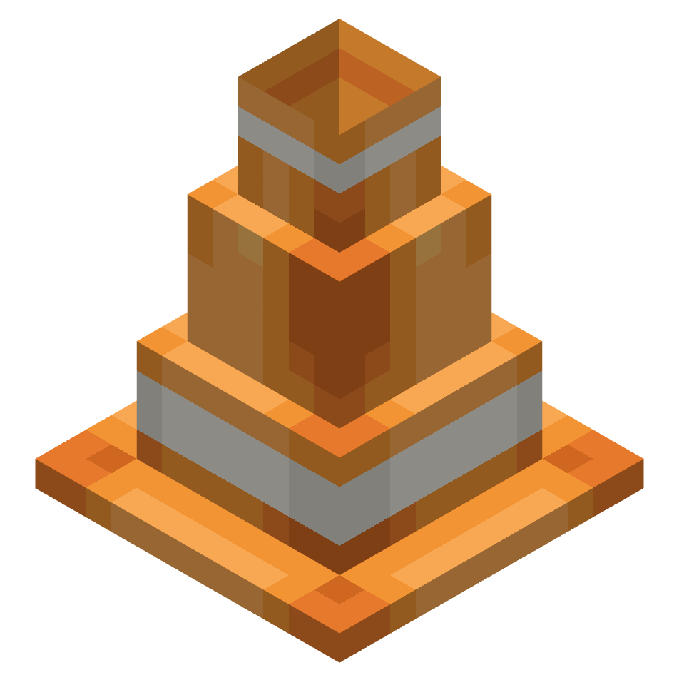 дорожный конус, traffic cone — предмет ресурспака minecraft специально для сервера foxward