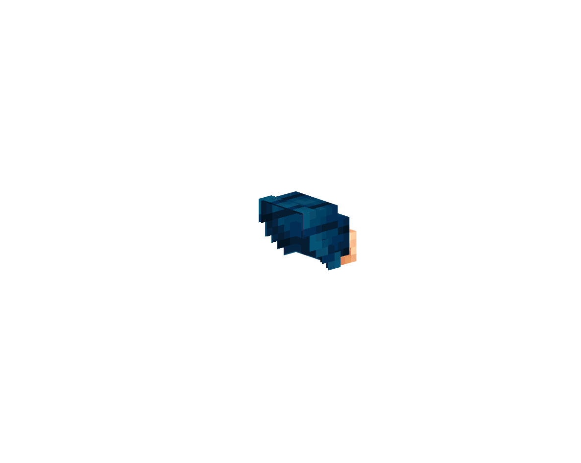 winter hat blu — предмет ресурспака minecraft специально для сервера foxward