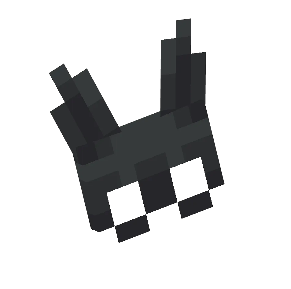 упрощённая маска кролика, lite — предмет ресурспака minecraft специально для сервера foxward