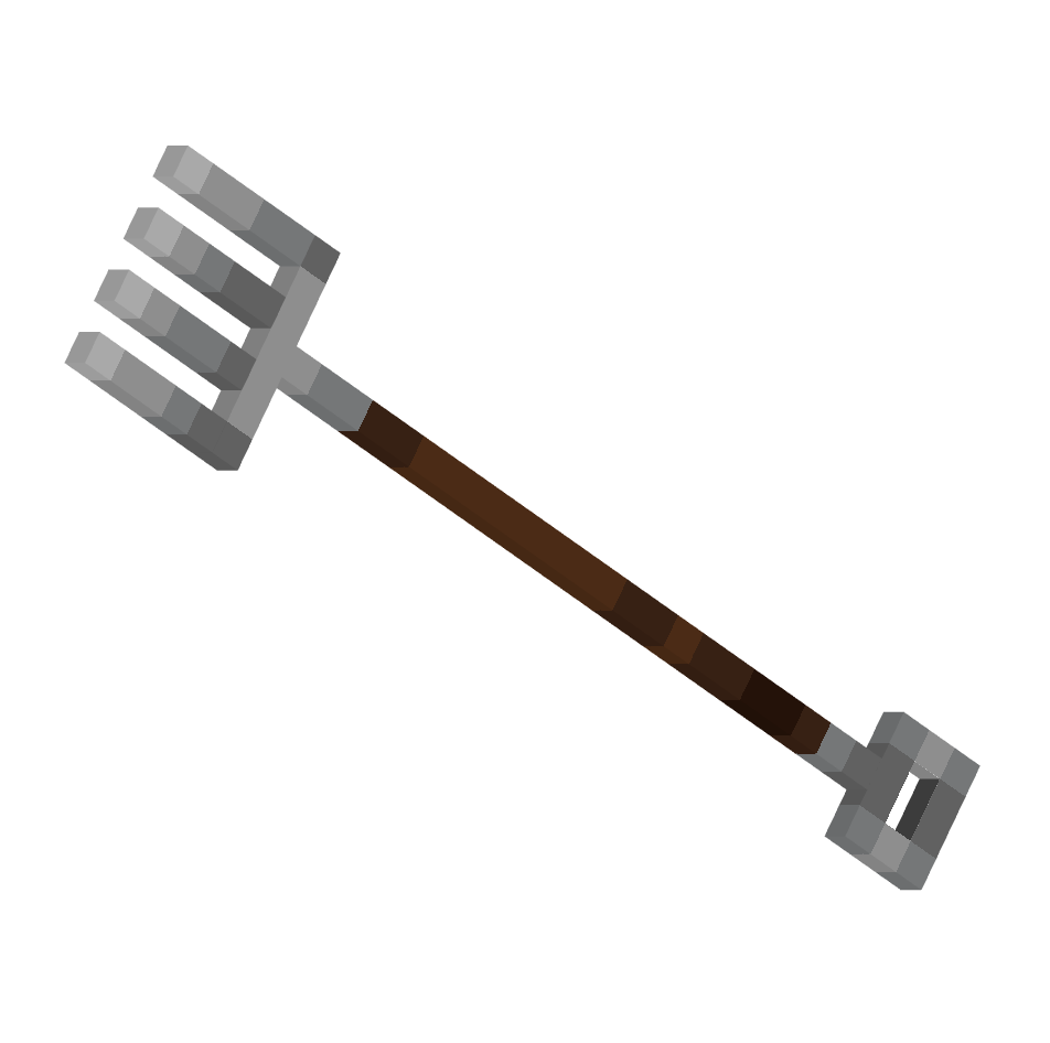 вилы, pitchfork — предмет ресурспака minecraft специально для сервера foxward