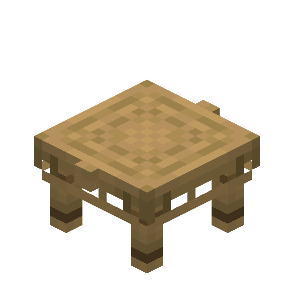 дубовая древесина, stool — предмет ресурспака minecraft специально для сервера foxward
