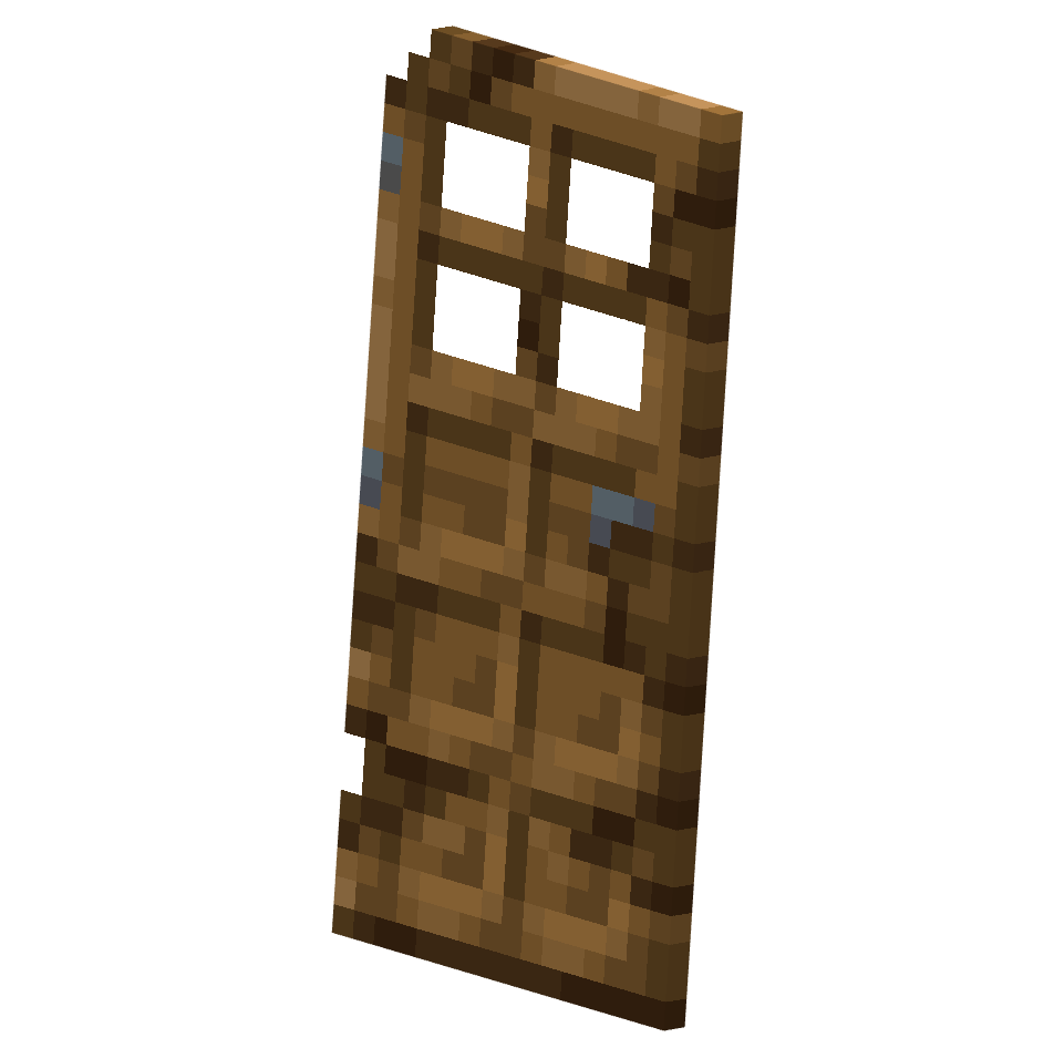 выбитая дверь, door shield — предмет ресурспака minecraft специально для сервера foxward