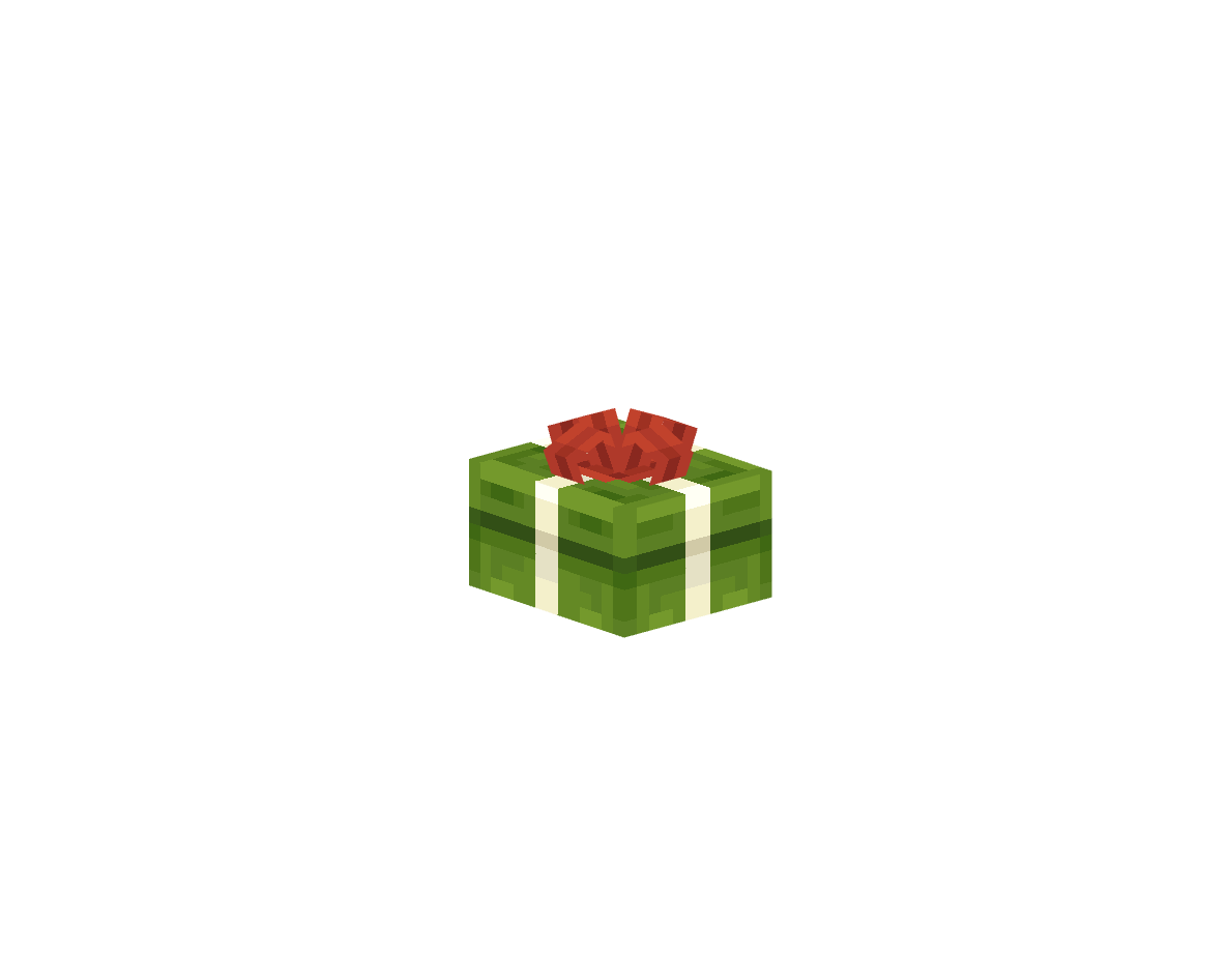 большой подарок — предмет ресурспака minecraft специально для сервера foxward