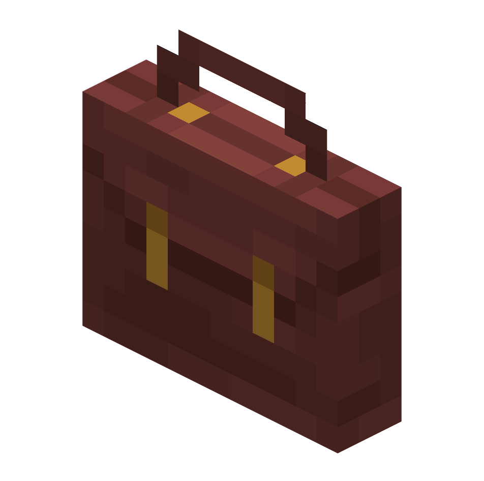 портфель, briefcase — предмет ресурспака minecraft специально для сервера foxward