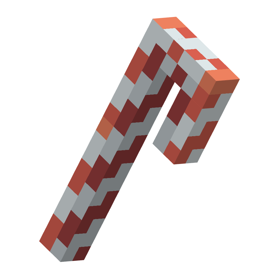 карамельная трость, candy cane — предмет ресурспака minecraft специально для сервера foxward