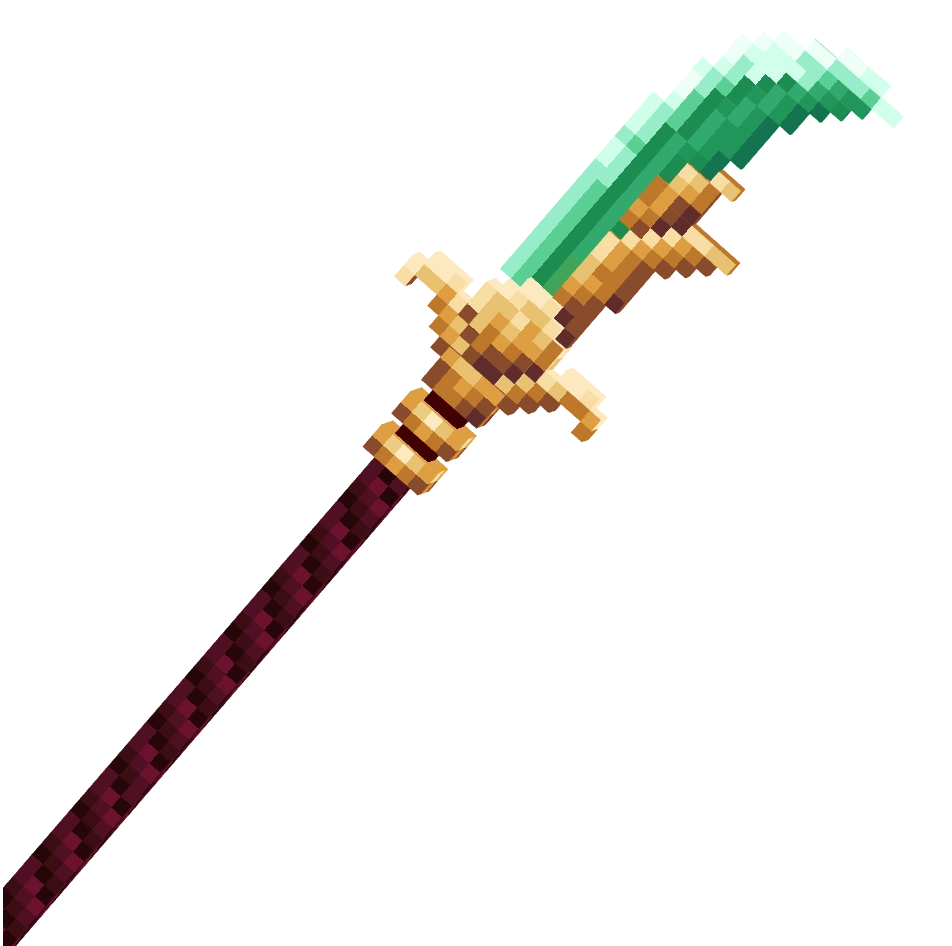 секрет нефрита, jadehalberd — предмет ресурспака minecraft специально для сервера foxward