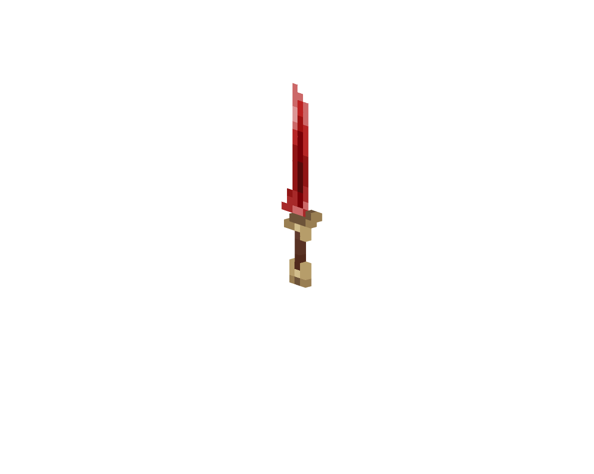 клинок мрк'грш'траклара — предмет ресурспака minecraft специально для сервера foxward