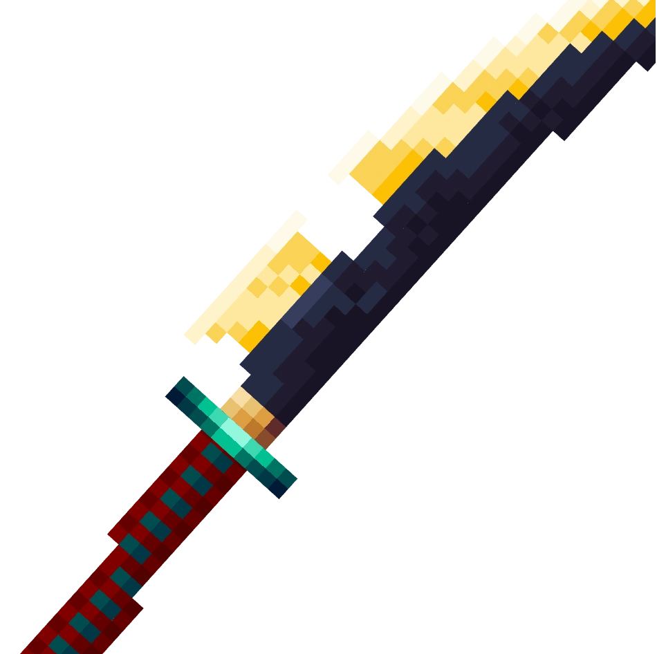 Клинок Тенгена, tengen blade — предмет ресурспака minecraft специально для сервера foxward