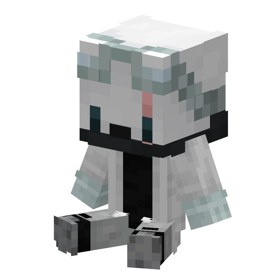 Вайт халатик, white halat — предмет ресурспака minecraft специально для сервера foxward