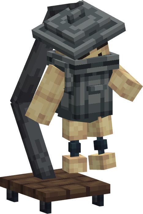 Мусорный бак, trashcan — предмет ресурспака minecraft специально для сервера foxward